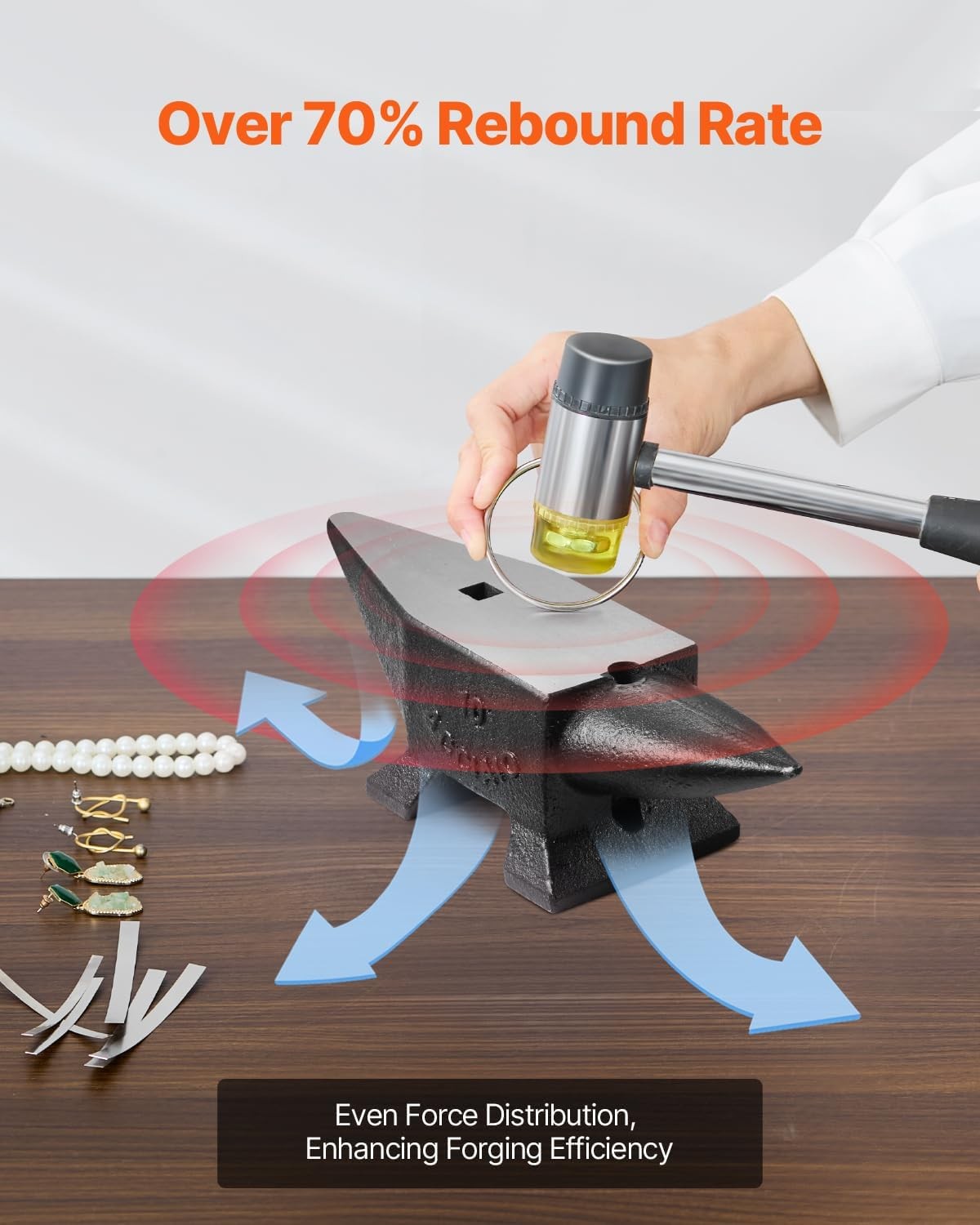 Professional 22 lbs Anvil with Large Work Surface - Essential for Metal Crafts