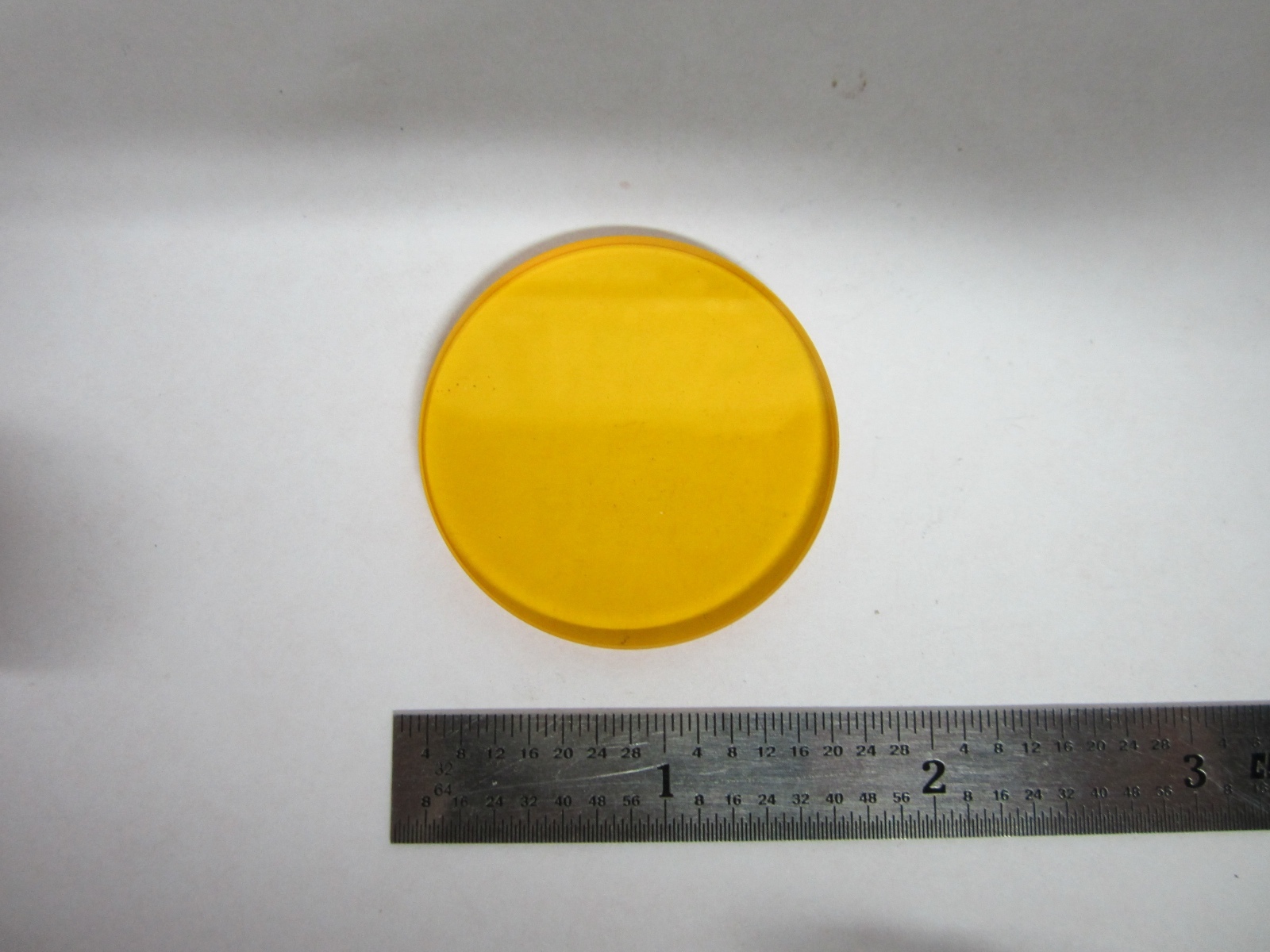 OPTICAL ORANGE FILTER MICROSCOPE OR LASER OPTICS BIN#B1-Z-11