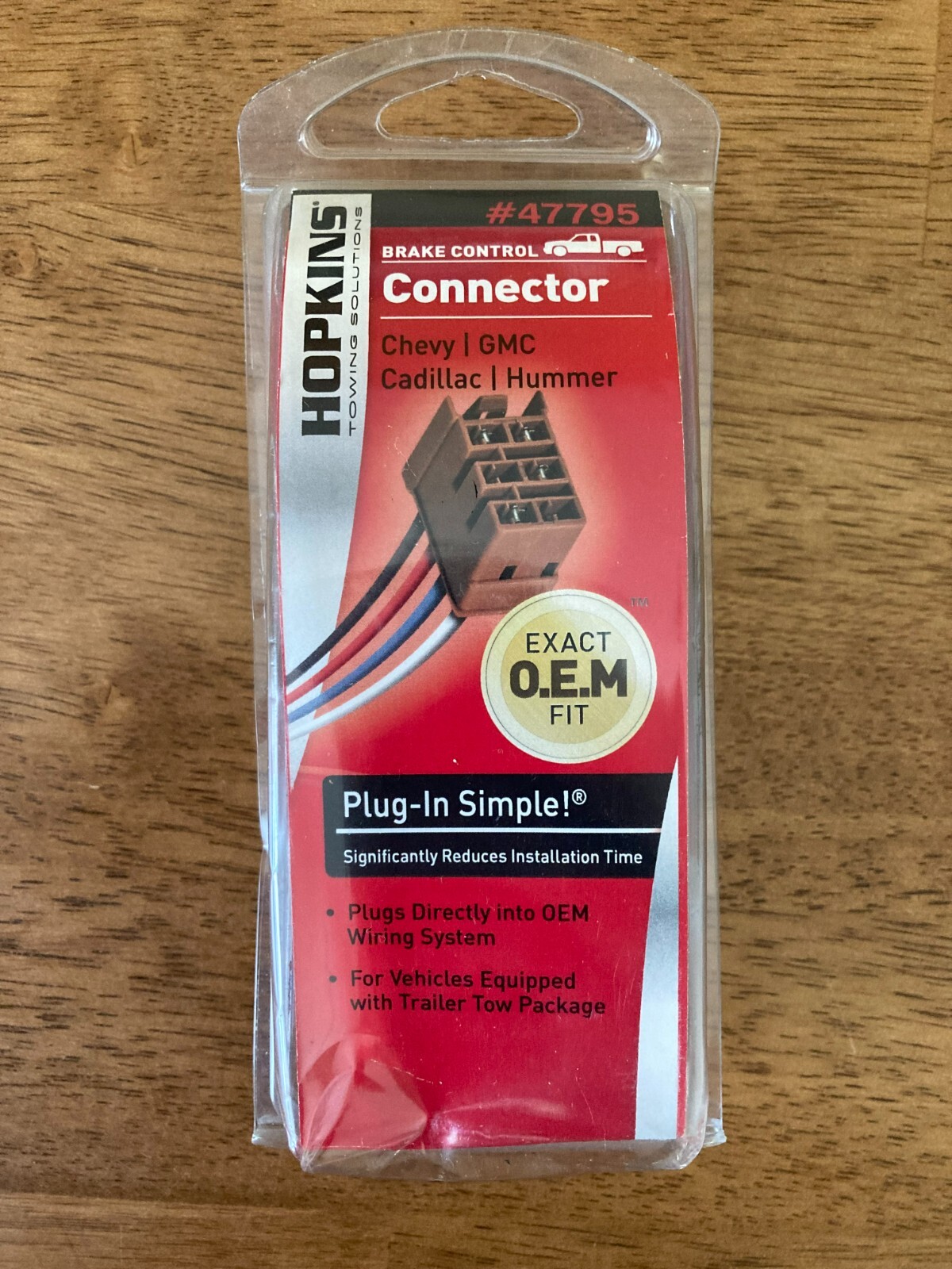 Hopkins Towing Solution Brake Control Connector #47795 Chevy GMC Cadillac Hummer