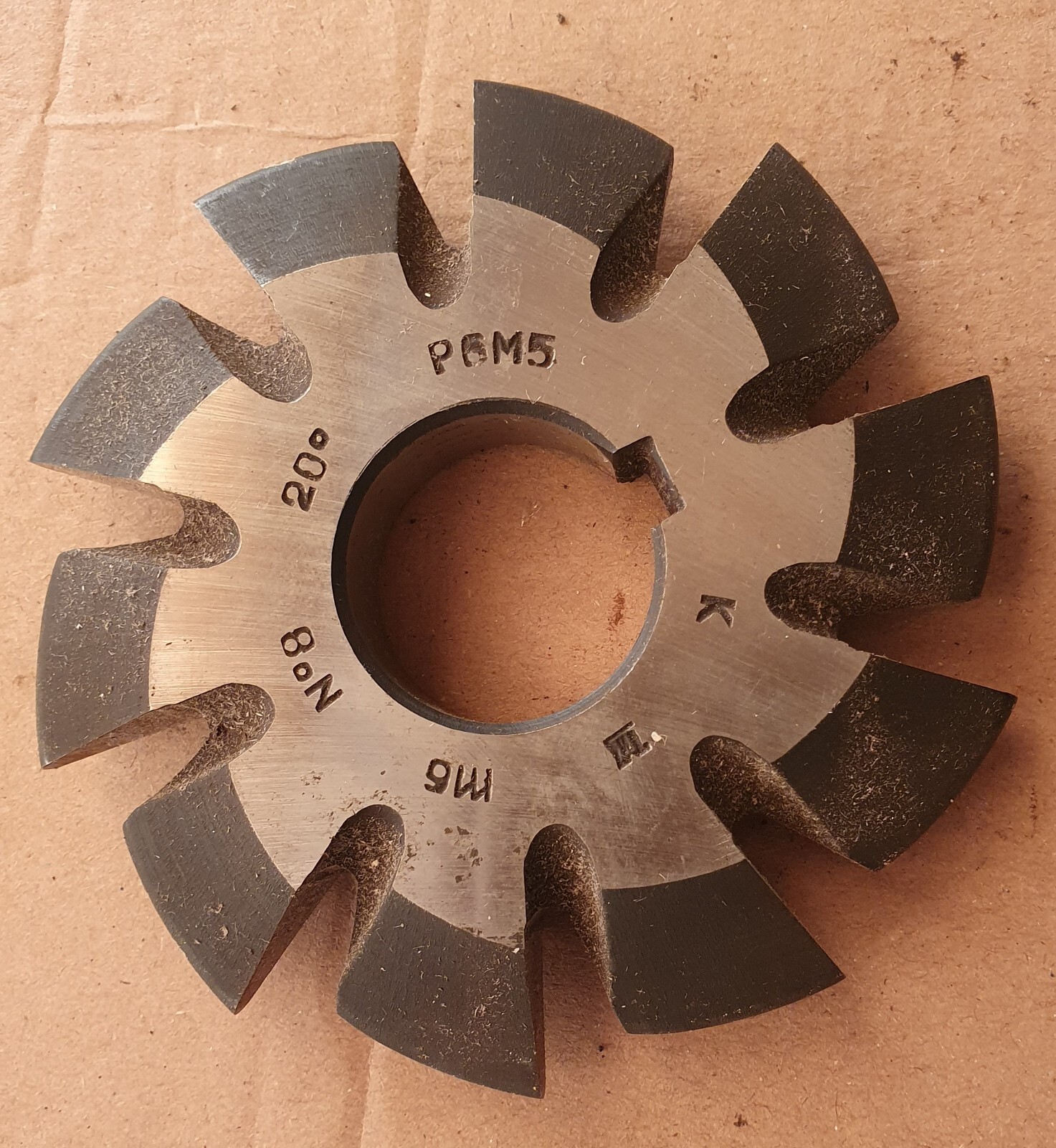 Involute Gear Cutter M6,0 PA 20°  HSS M2.