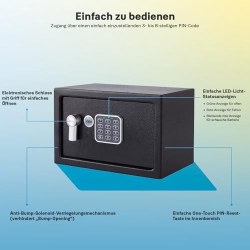 ale YSV/200/DB2 value safe, digital keypad, LED illuminated indicators,