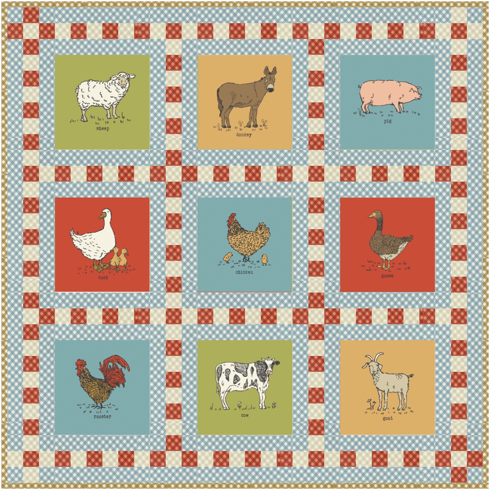 Storybook Farm Panel Quilt Pattern