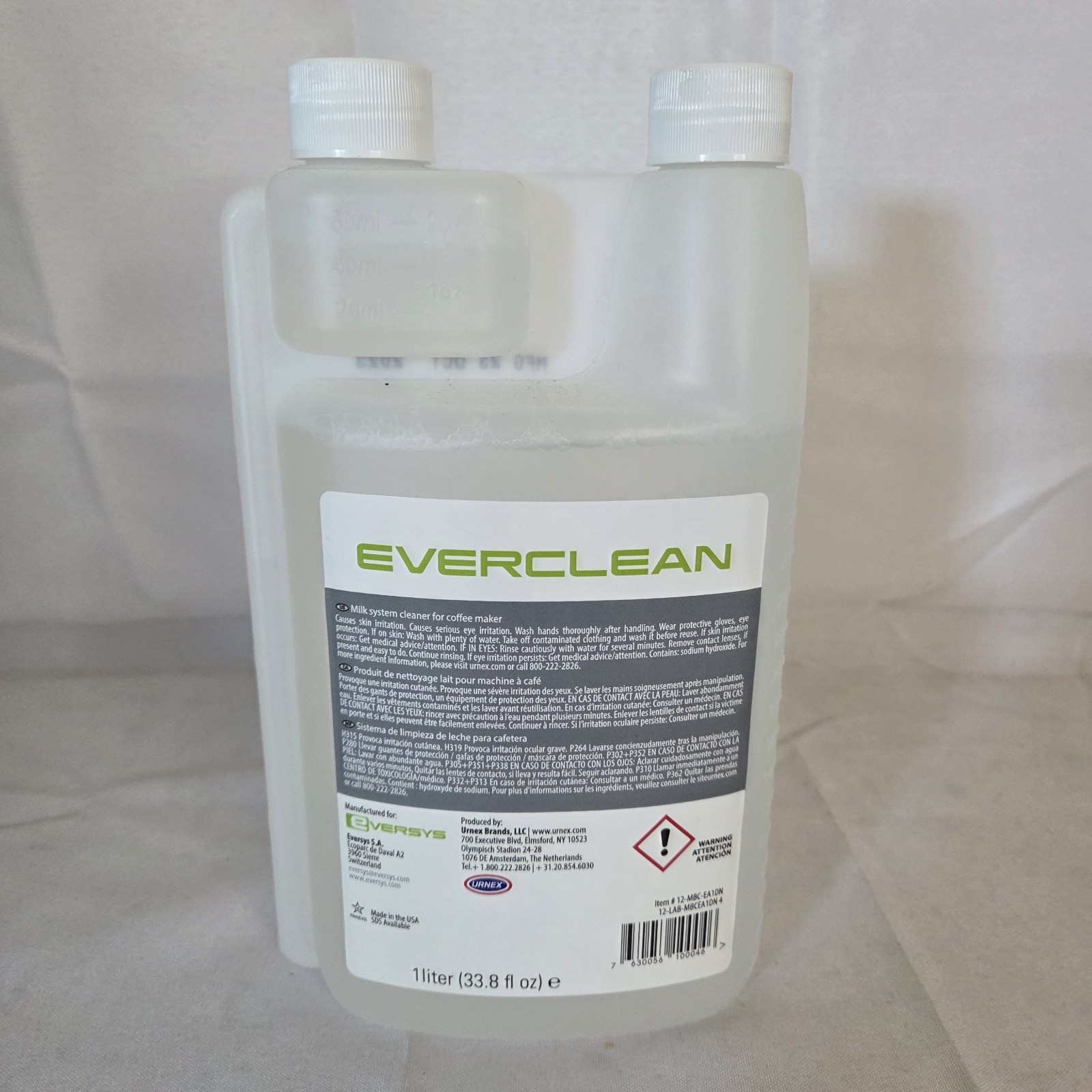 Everclean  Milk Line Cleaning Liquid 1L for Eversys Espresso Machines