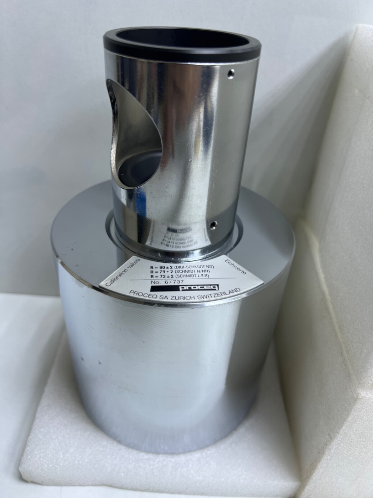 Proceq Calibration unit Eichwerte ,No 6/737