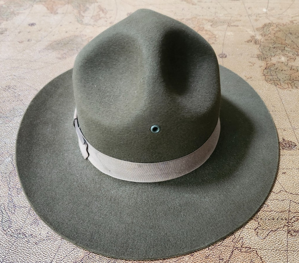US Military Drill Sergeant Hat Service Size 6 1/2 - Nice Condition