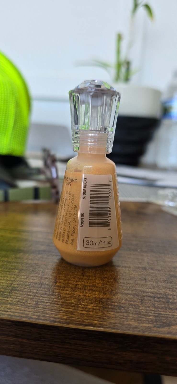 Nuvo Stone Drops 1.5oz-Mustard Jar