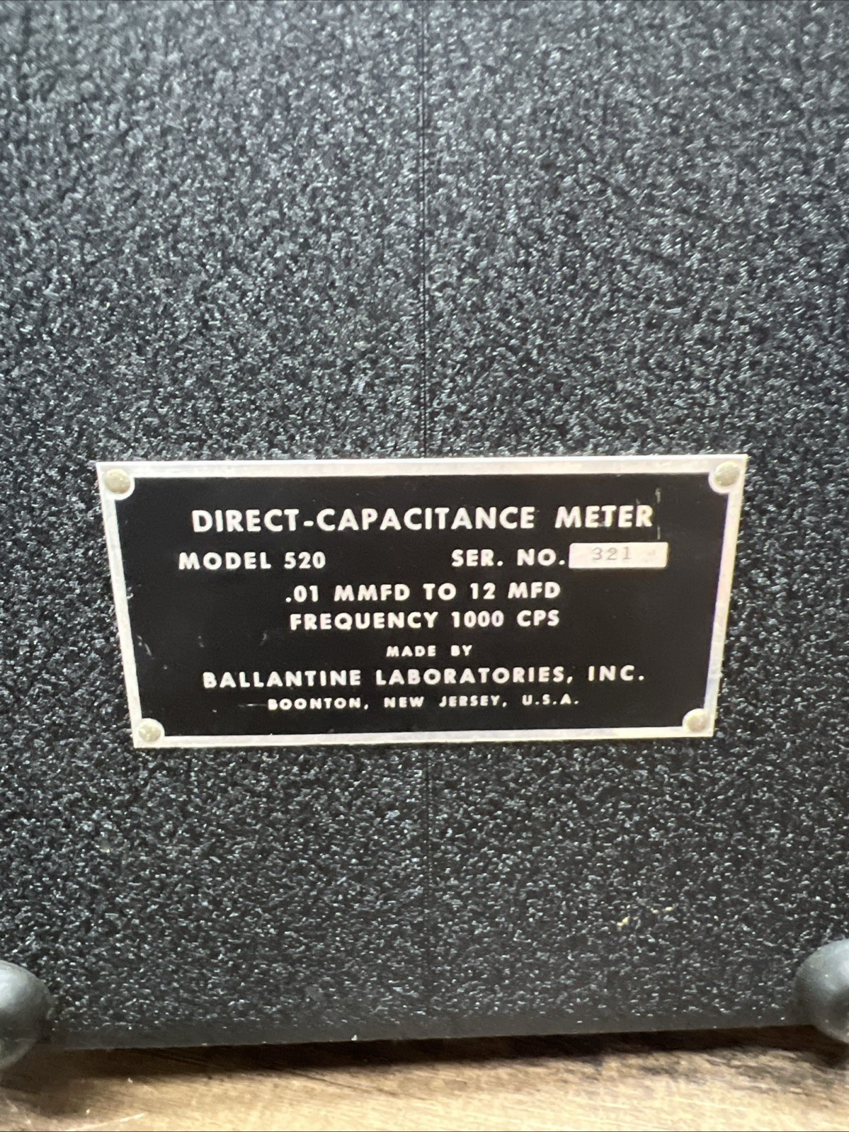Ballantine Laboratories Model 520 Direct Capacitance Meter