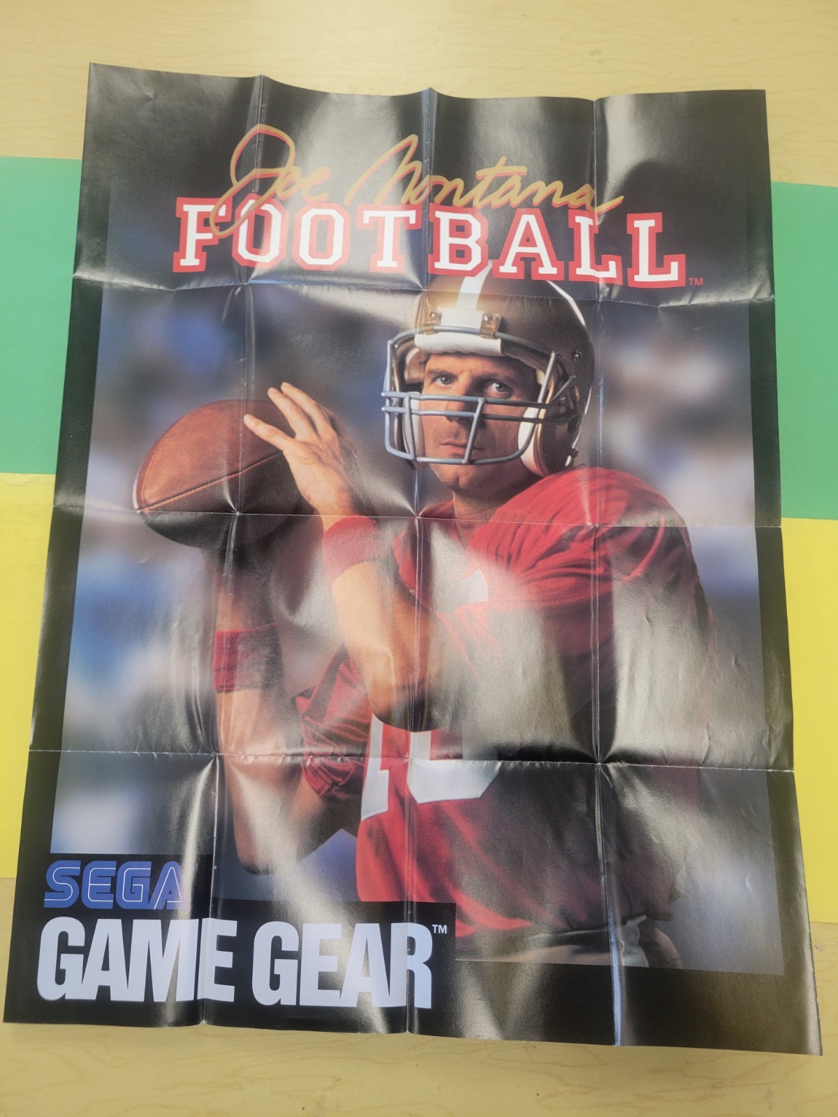 Joe Montana Sega Game Gear Football Poster 22"x17"
