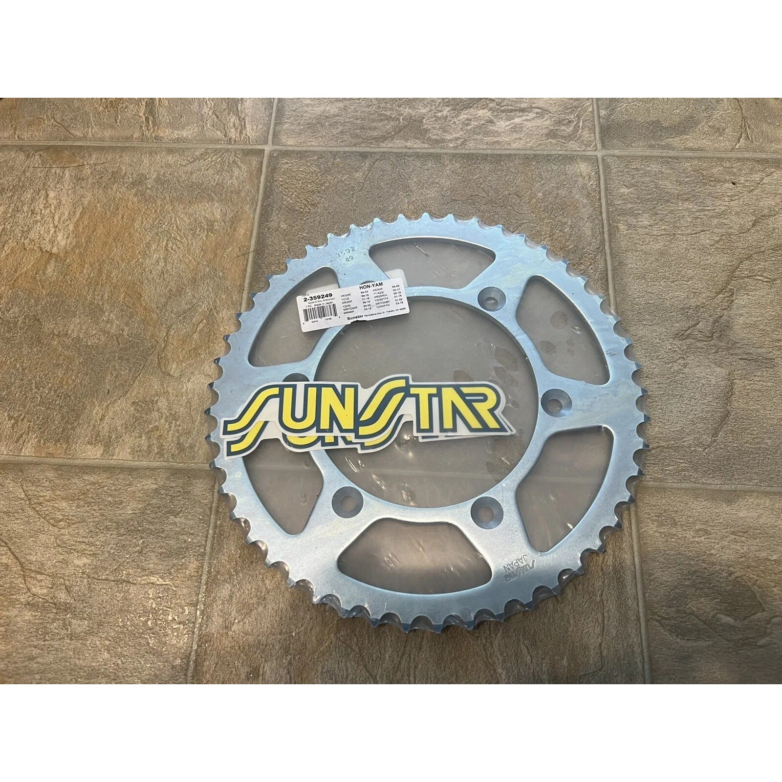 Sunstar Rear Sprocket 2-3592-45 Steel 45T Teeth Motorcycle ATV