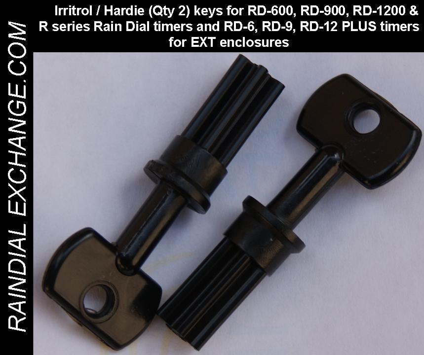 NEW Irritrol / Hardie Rain Dial EXT outdoor keys (Qty 2) RD-600, RD-900, RD-1200