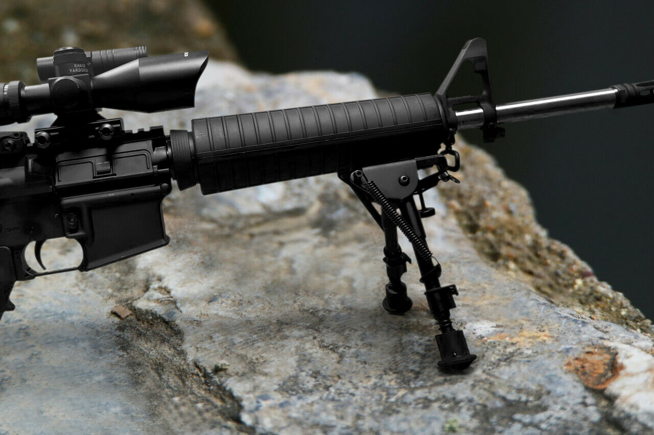 9-13'' Hunting Rifle Alloy Bipod Spring Return with Picatinny Rail Mount Adapter