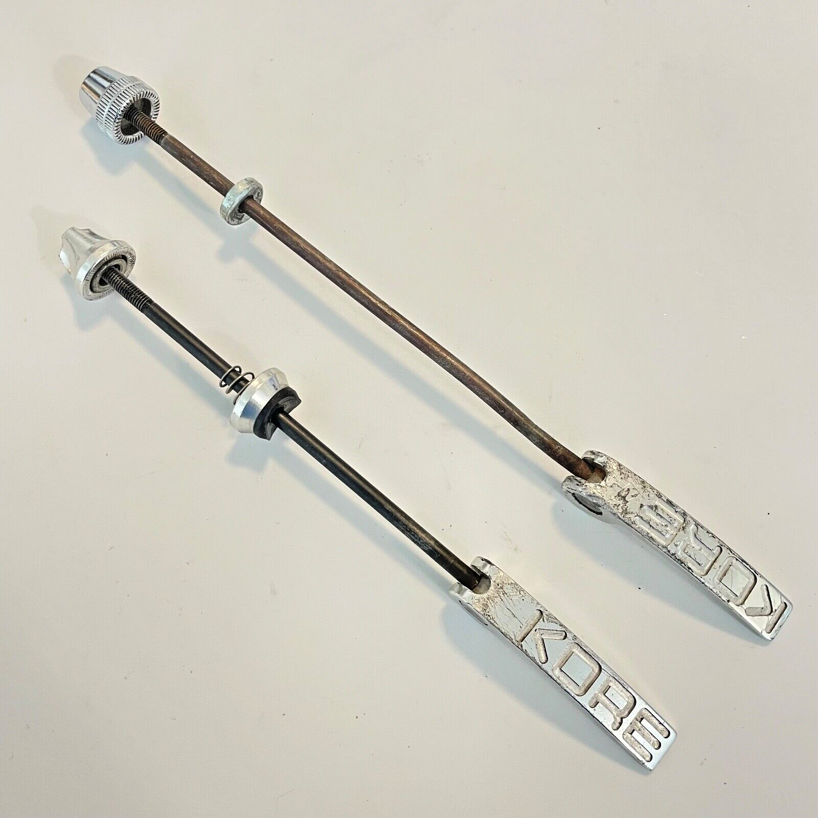 Kore Elite Quick Release Skewers, MTB 100/135mm, CNC Levers Vintage