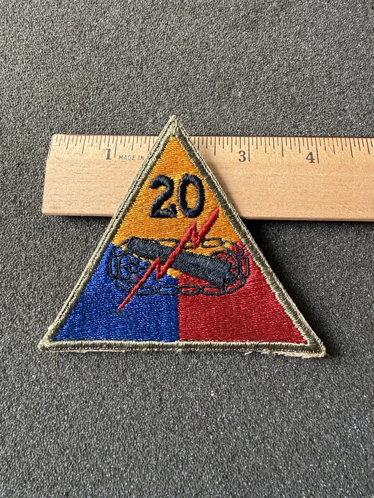 WWII US Army 20th Armored Armor Tank Division Patch