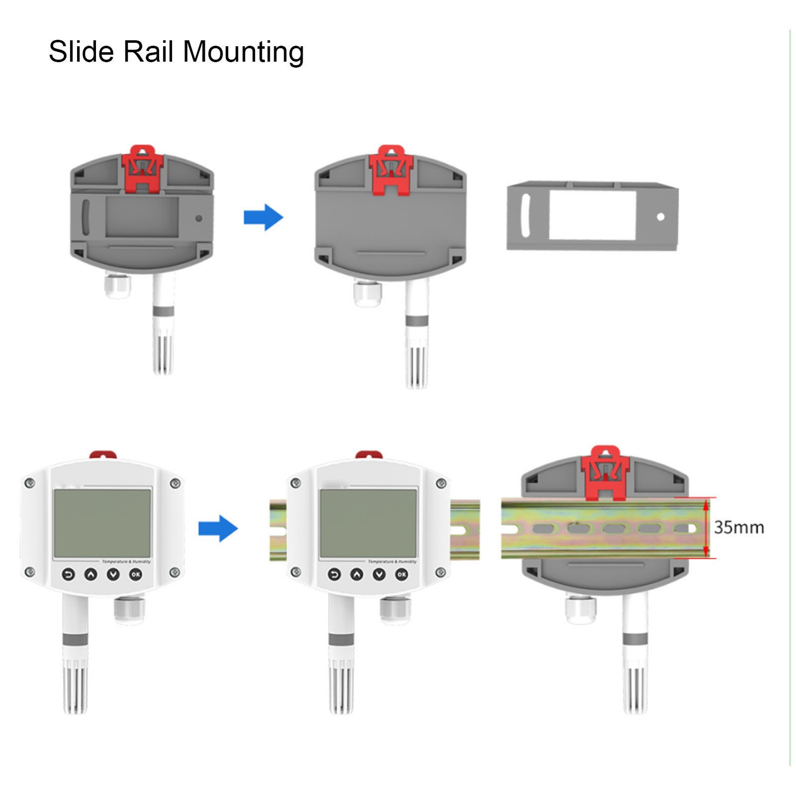 High Accuracy Temperature Meter LCD Display 4-20mA For Industrial Use