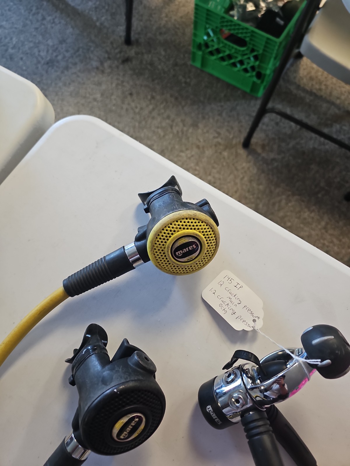 Mares MR 12 DFC First, Second, And Octo Scuba Diving Regulator