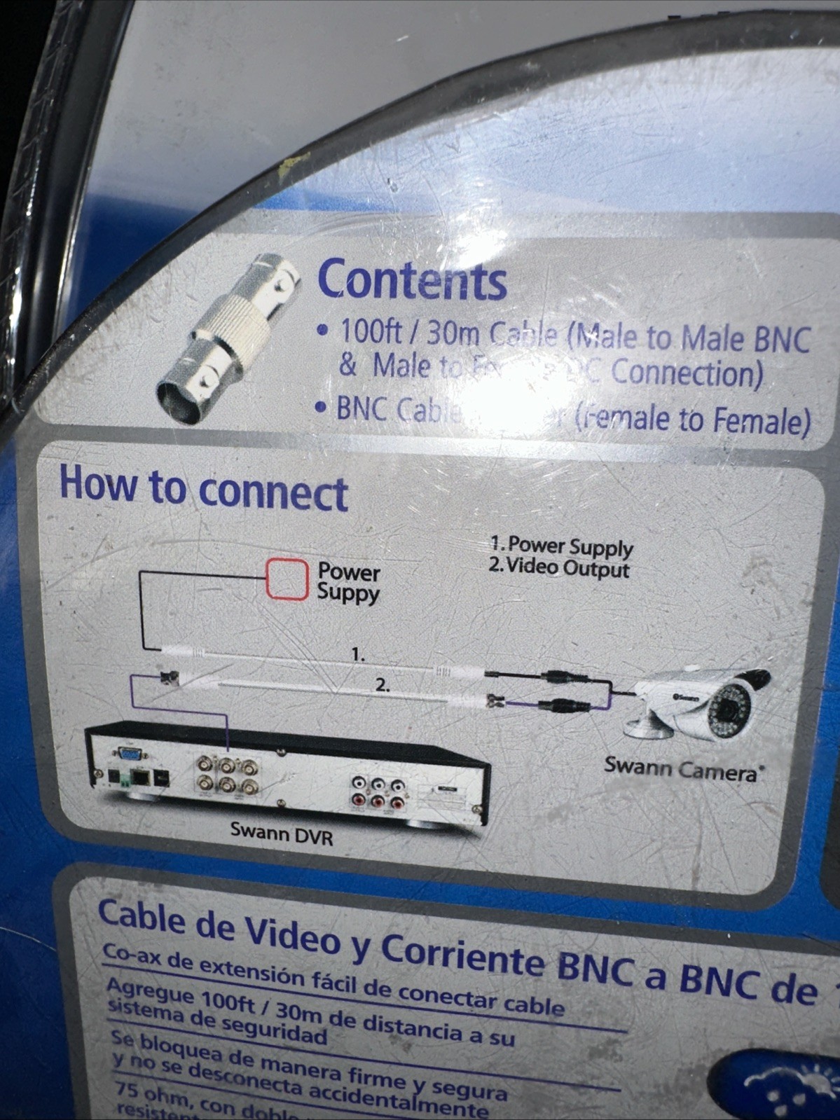 Swann 100 ft Security Cable New In Package