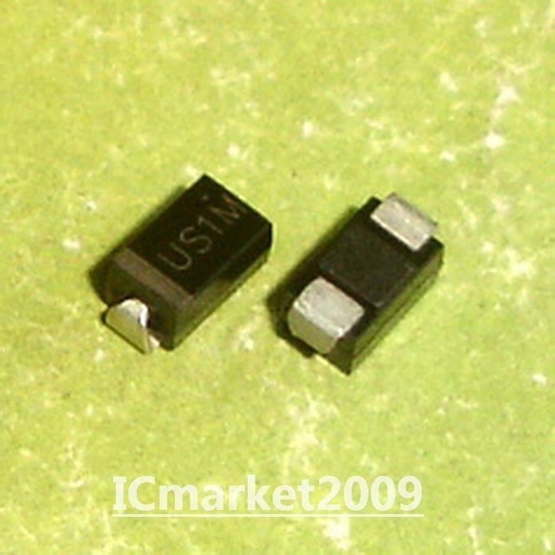 100 PCS US1M DO-214AC HER107 SMA SMD 1.0 Amp Surface Mount Ultrafast Rectifiers