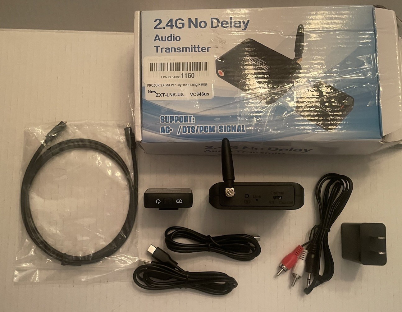 Audio Transmitter Receiver for TV Support