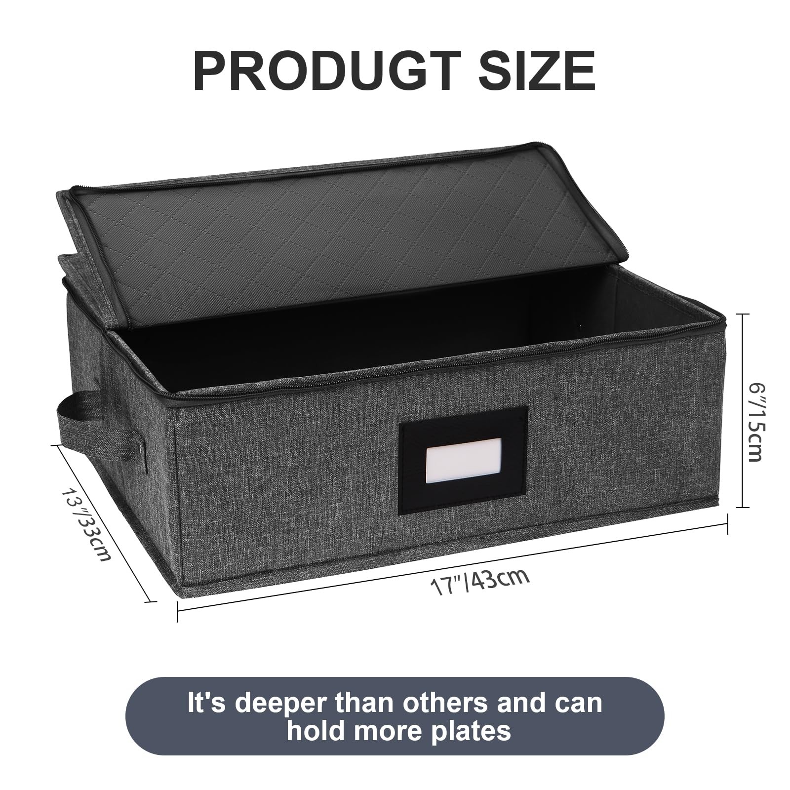 China Storage Containers, Platter Storage for Dinnerware Transport