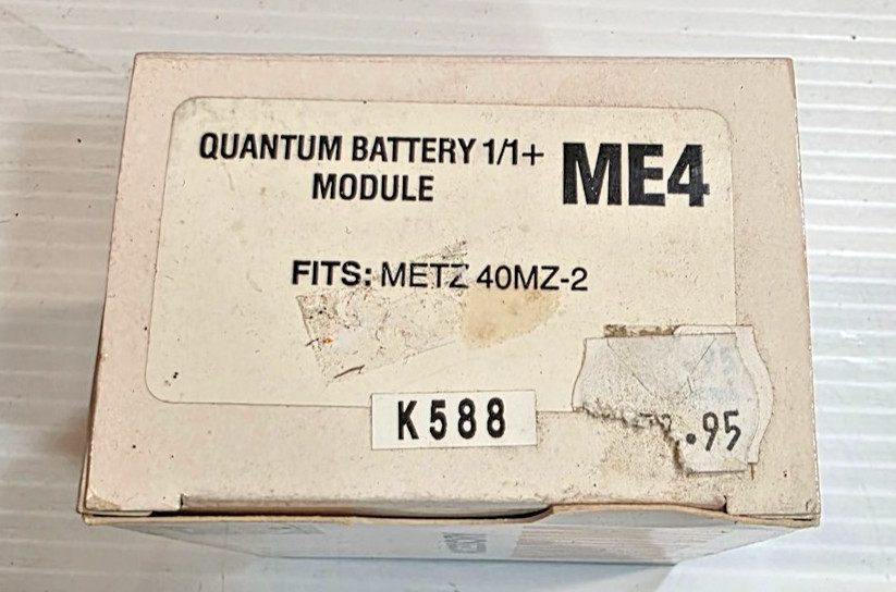 Quantum Battery Module ME4 Flash Accessory Fits Metz 40MZ-2 Pack White Unit