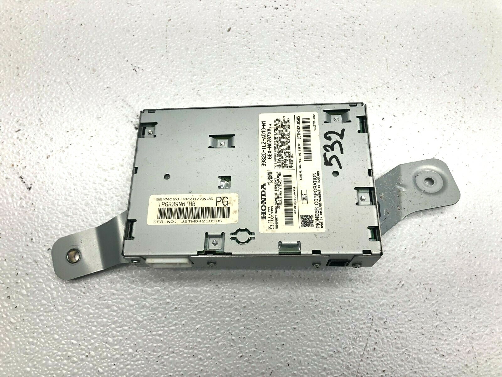 2009-2014 ACURA TSX SATELLITE RADIO RECEIVER XM CONTROL MODULE LOT532 OEM