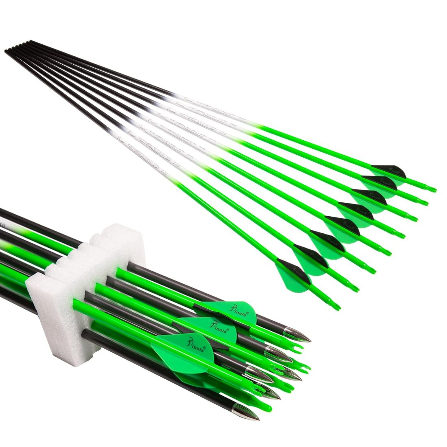 Archery Hunting Carbon Arrows for Compound Recurve Bow | 28 29 30 inch Shaft,...