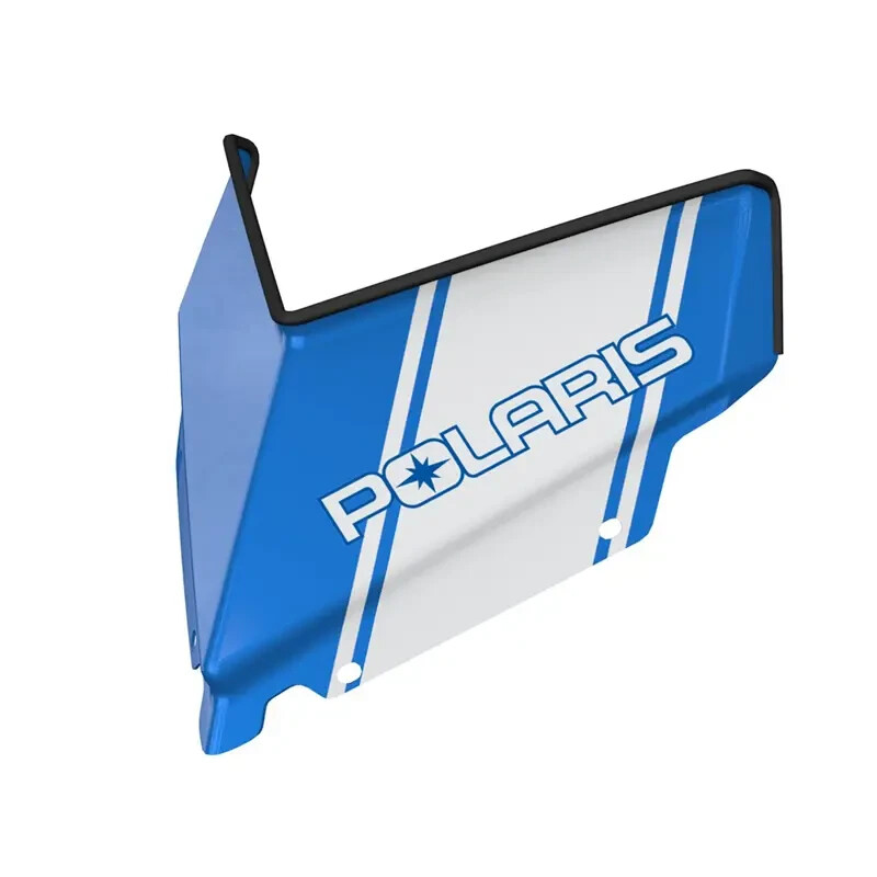 Polaris LOW WINDSHIELD WITH STRIPED LOGO WHITE/BLUE (2881244)