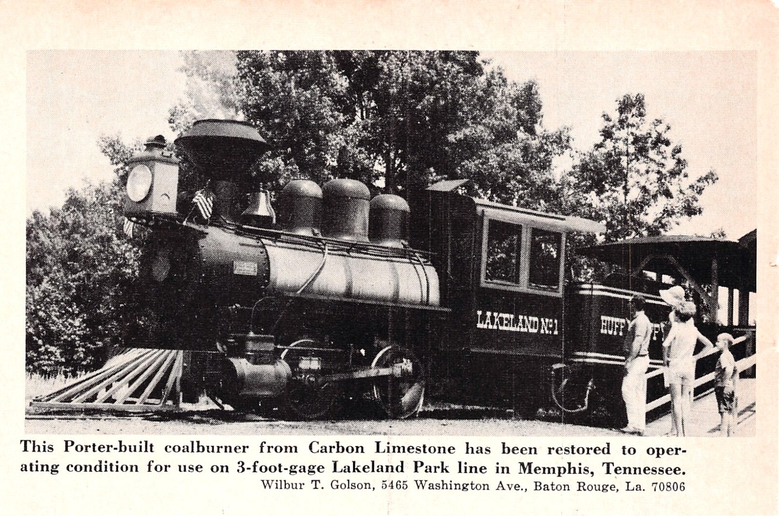 Porter 0-4-0T Carbon Limestone Restored For 3' Gauge 5" x 3.5" Vtg Mag Excerpt