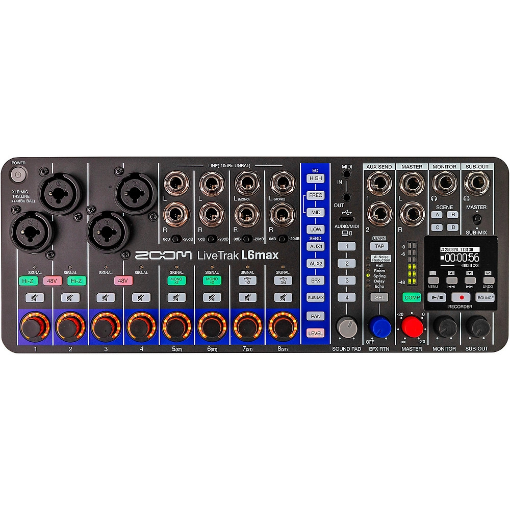 Zoom LiveTrak L6Max 12Channel Mixer and Recorder