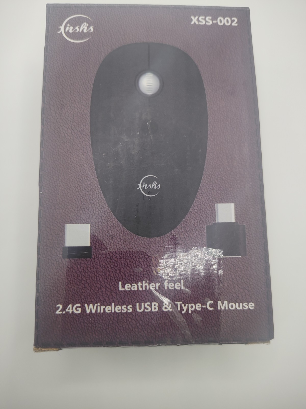 Xinshis XSS-02 2.4G Wireless Optical Mouse Leather Feel