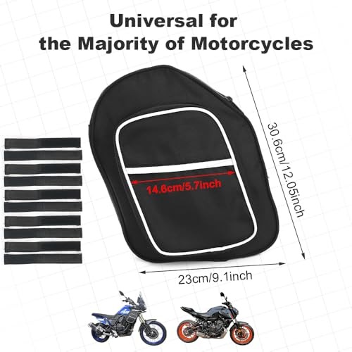 2pcs Universal Crash Bar Motorcycle Bags Compatible with Harley series