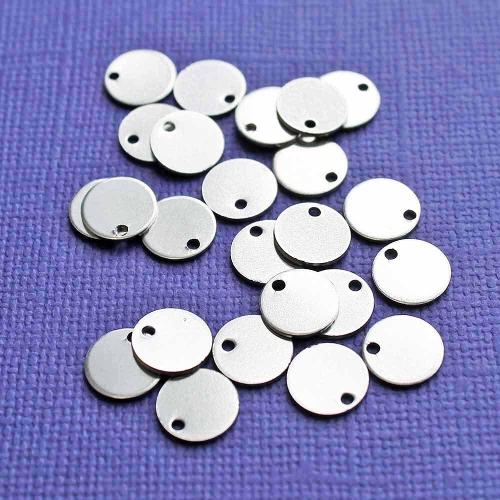 10 Stainless Steel Tags Perfect for Stamping 8.5mm x 1mm - MT027