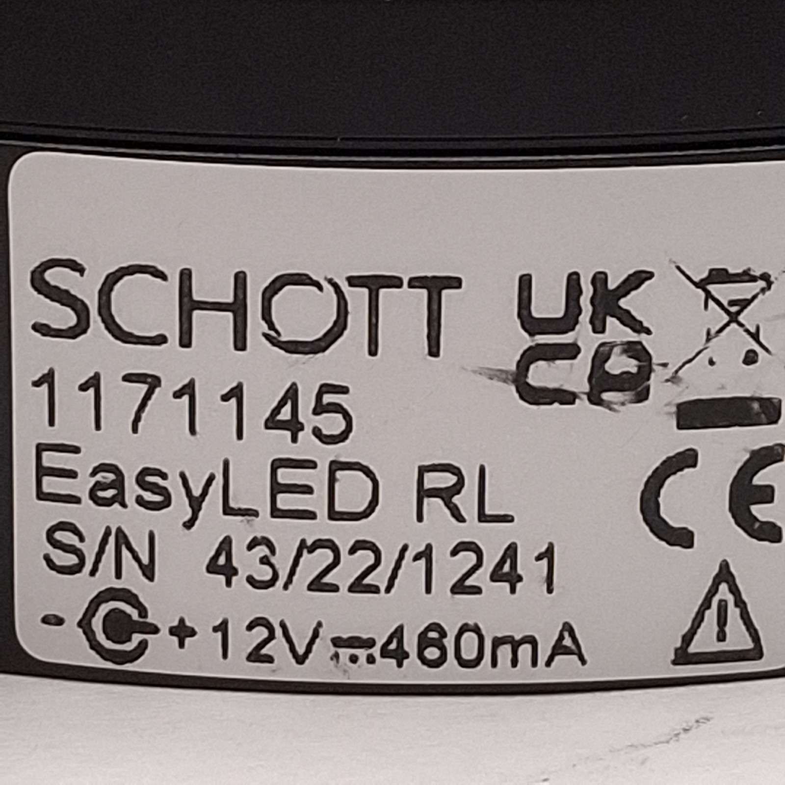 Schott 1171145 EasyLED Ringlight System, ø66mm, 55-135mm WD, 5600K, 12VDC