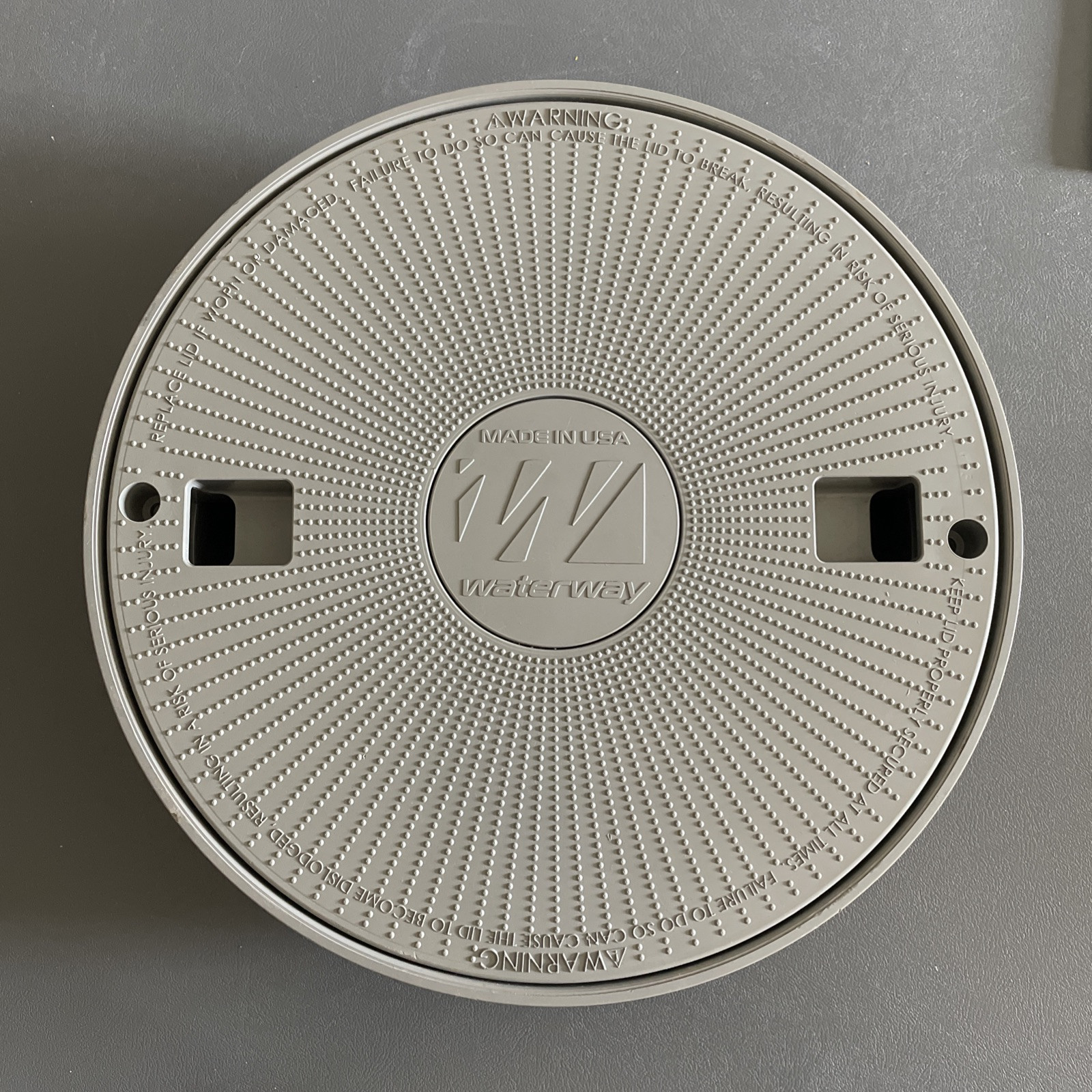 Waterway Reversible Lid Assembly Grey 540-7807WW-10 Pour A Lid