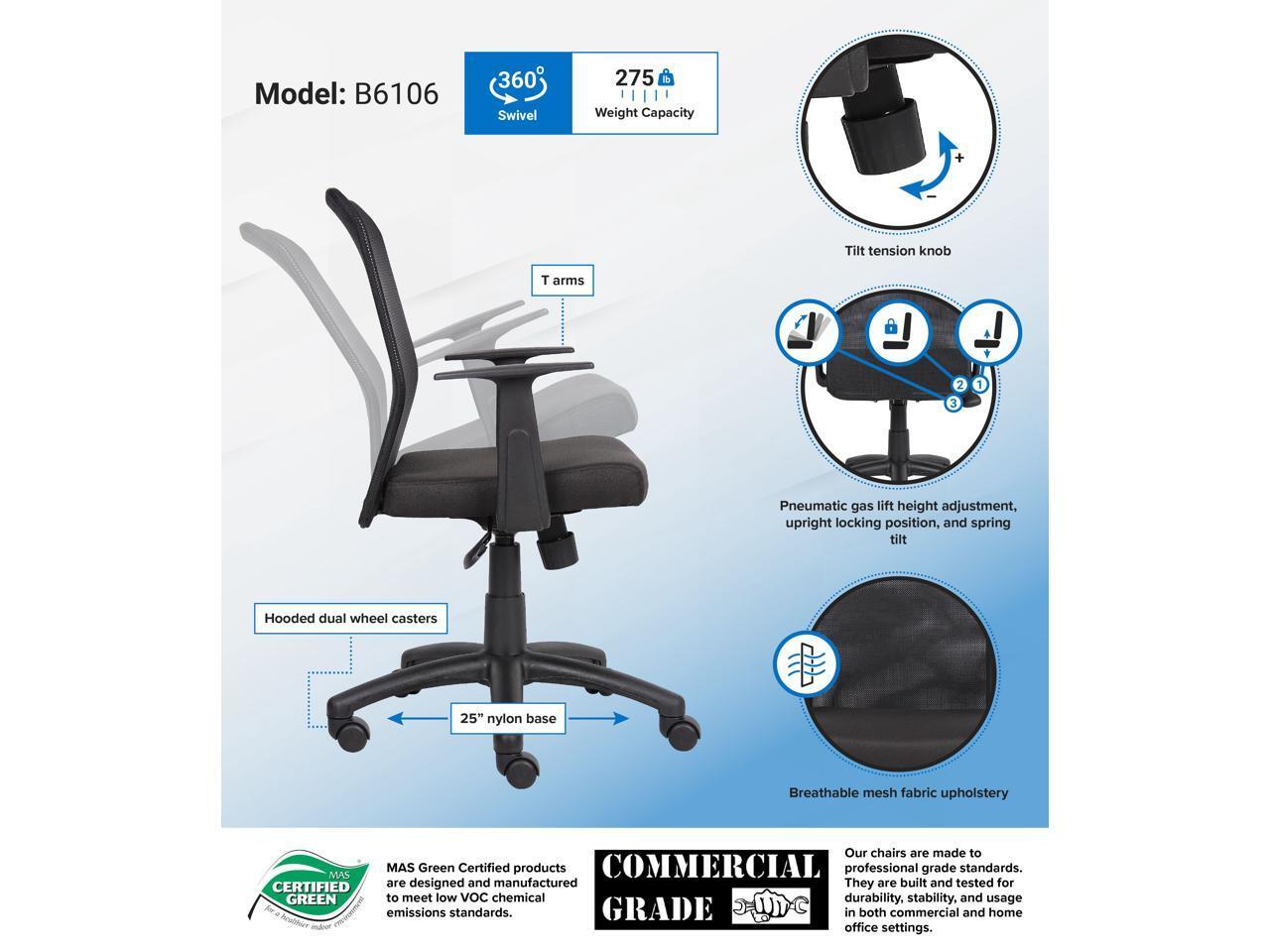 BOSS Office Products B6106 Task Chairs