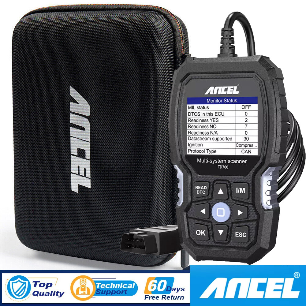 ANCEL TD700 for Toyota OBD2 Scanner All System Diagnostic Tool + Protective Bag