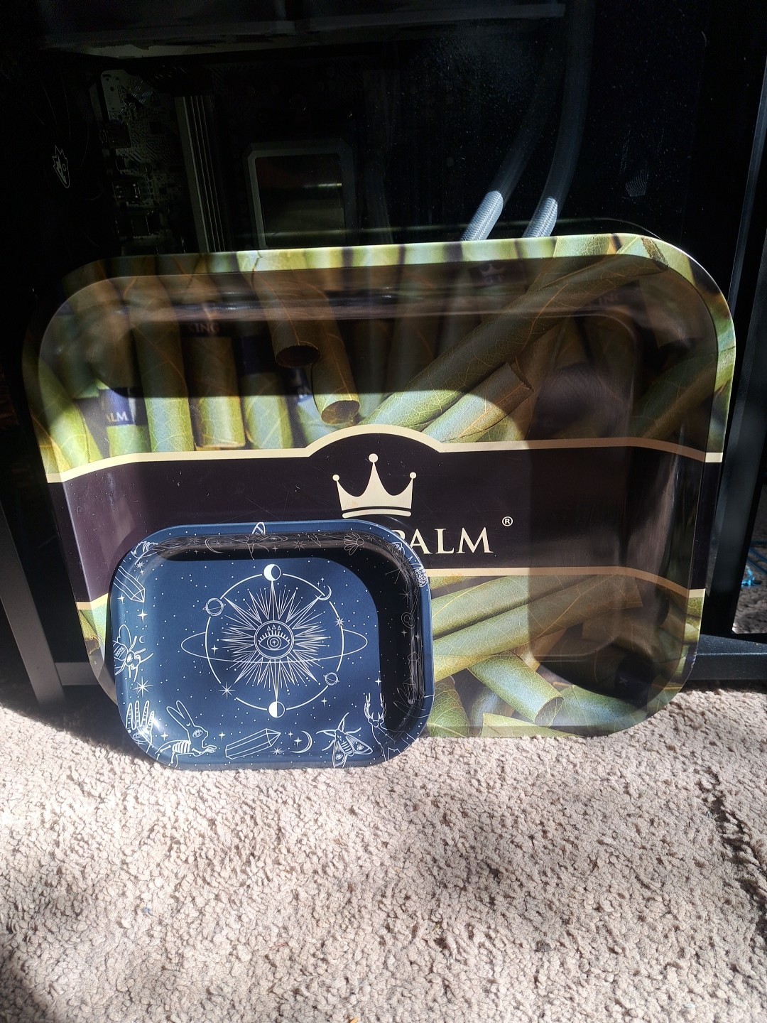 King Palm And Cosmic Design Rolling Tray Combo Multi Size Pack