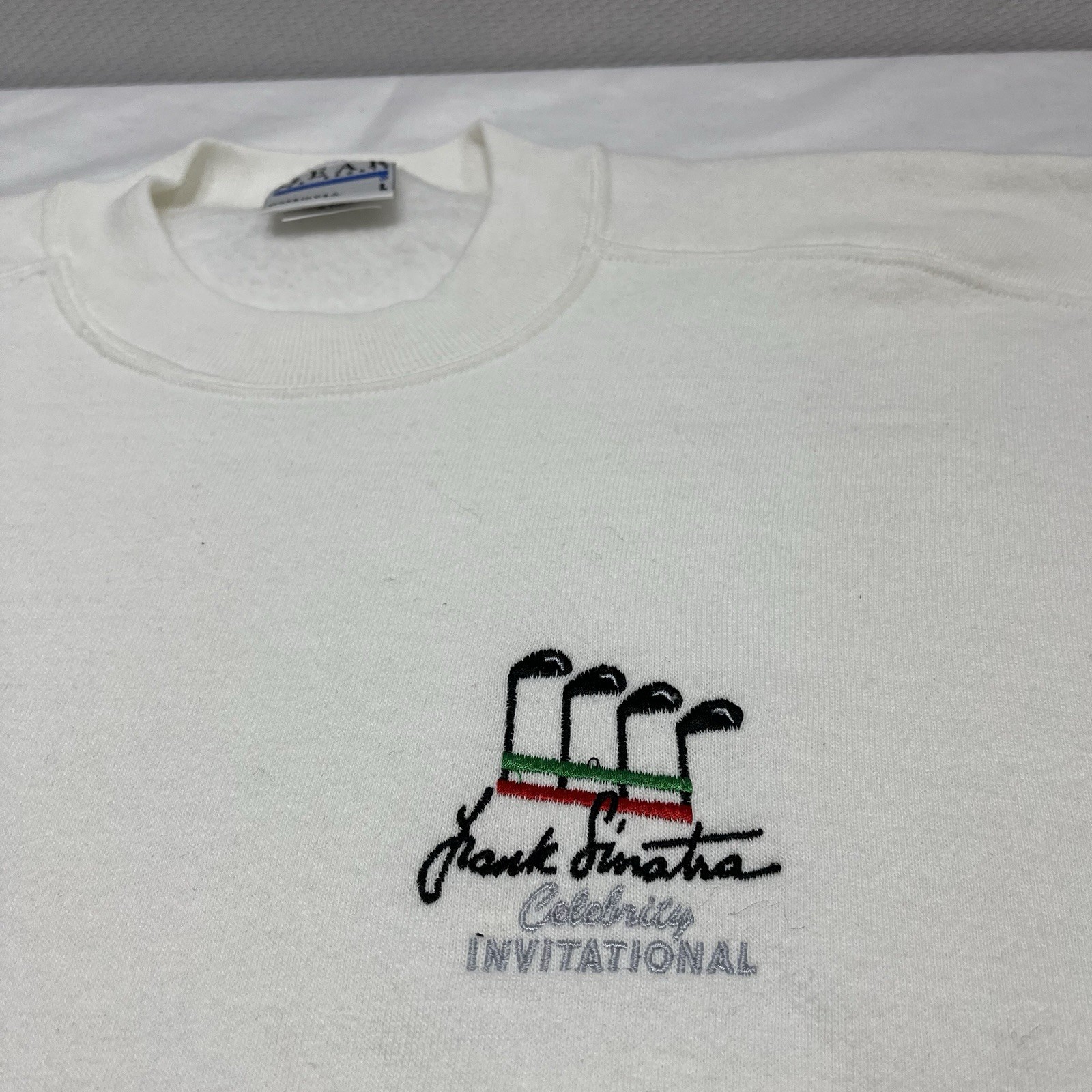 NWT Vintage Frank Sinatra Celebrity Invitational Golf Pullover Sweatshirt Large