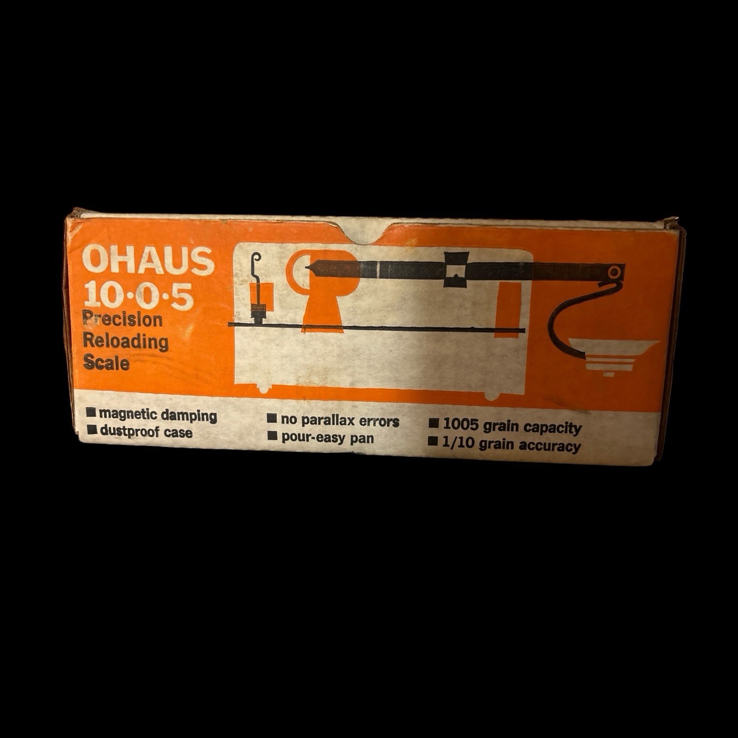 OHAUS 10-0-5 Precision Reloading Scale Balance Beam w/ Box & Instructions