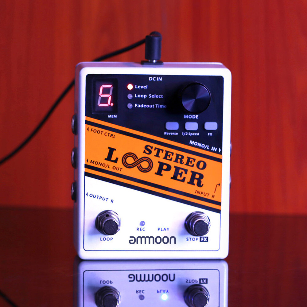 Stereo Looper Loop Record Guitar Effect Pedal for Practice Live Performance V7S6