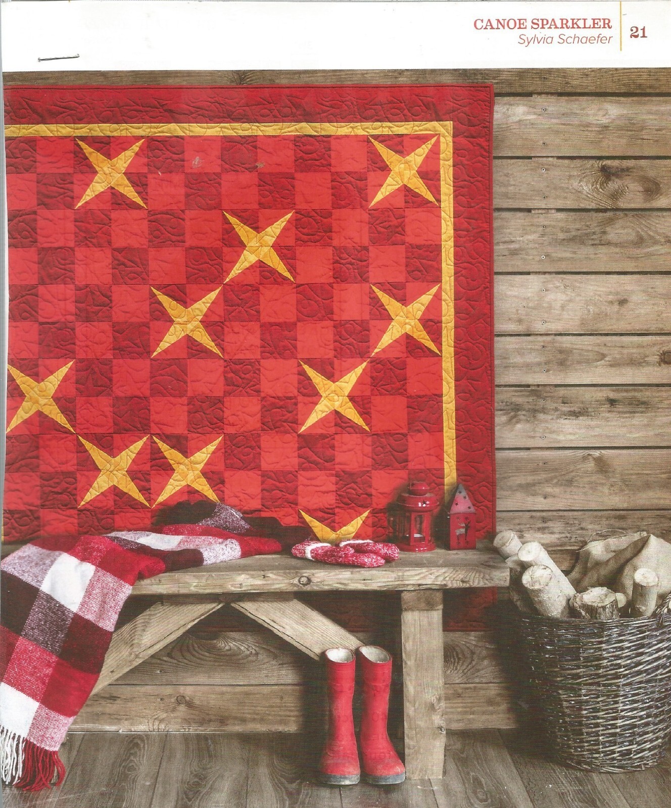 C0430   CANOE SPARKLER QUILT PATTERN/INSTRUCTIONS