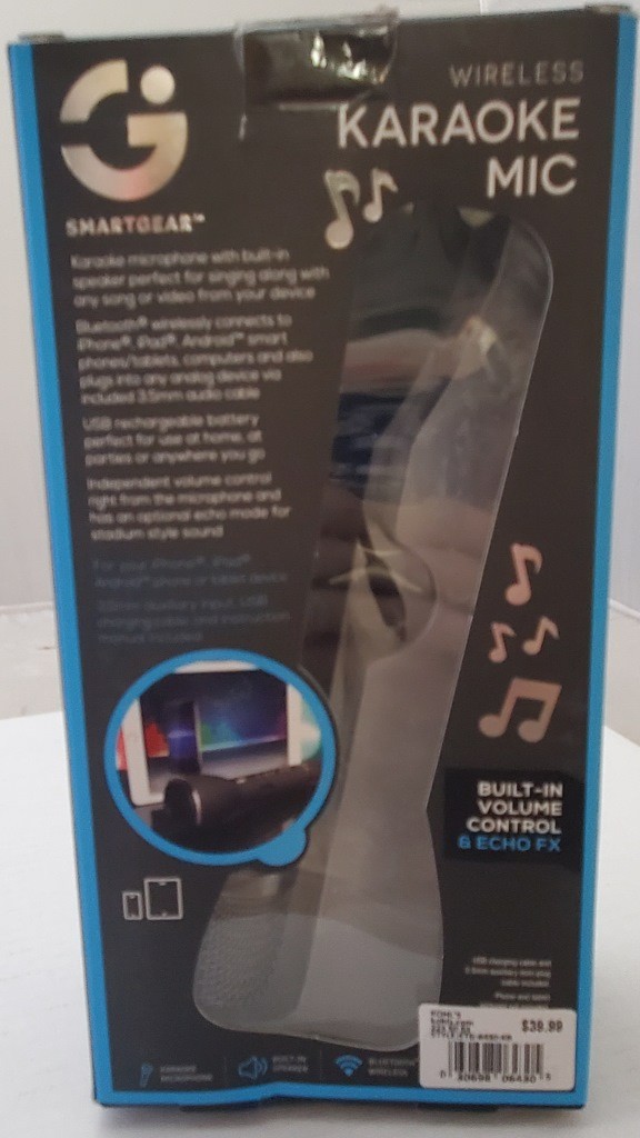 SmartGear Wireless Bluetooth Karaoke Microphone