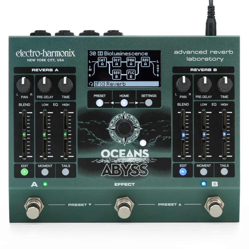 EHX Electro Harmonix Oceans Abyss Advanced Reverb Laboratory, Brand New