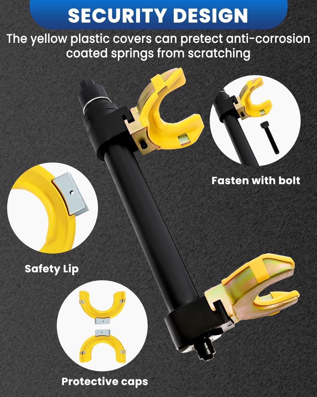 Universal Spring Compressor Tool, Heavy Duty Coil Spring...
