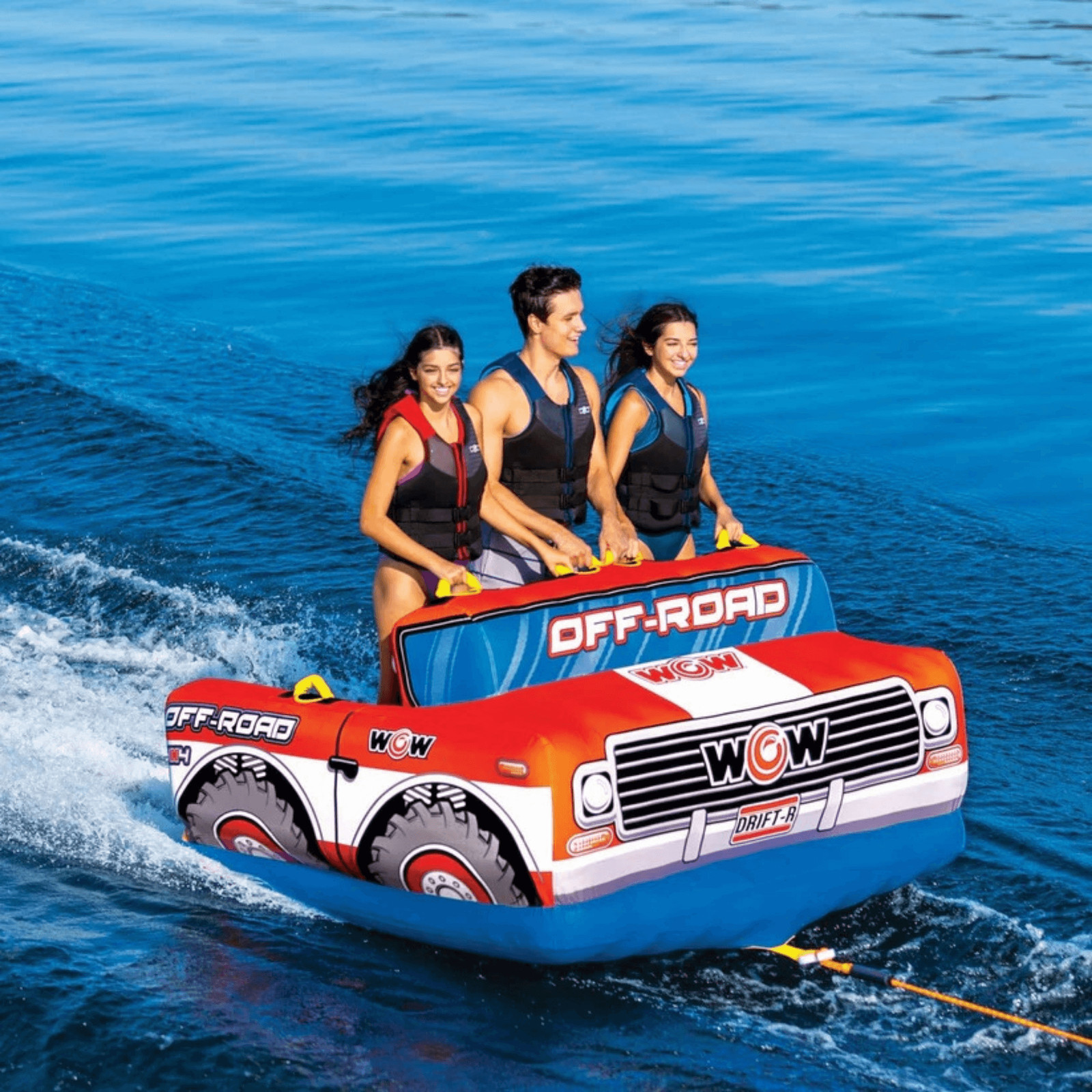 WOW Watersports Off-Road Truck 3-Person Towable, Suitable for Lakes and Coast