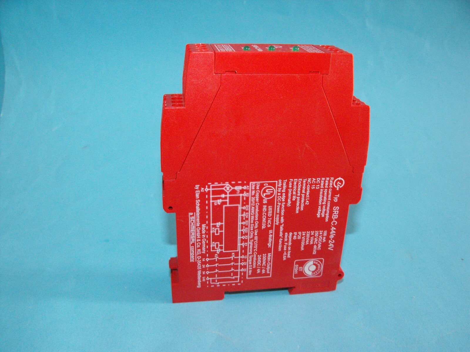 ELAN SRB-C.44/e-24V.Safety Relay Module.USED