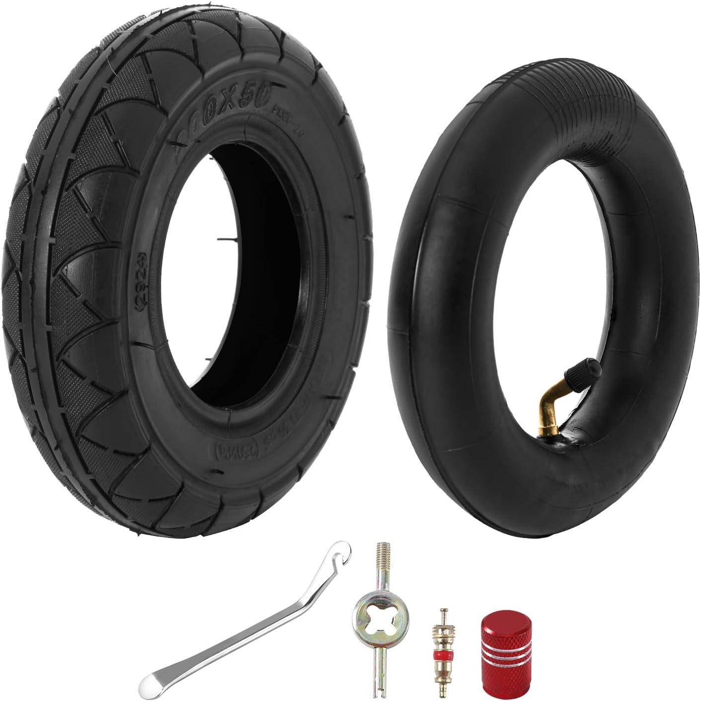 200X50 (8" X 2") Tires and Inner Tube for Razor Crazy Cart XL DLX Shift Go Cart