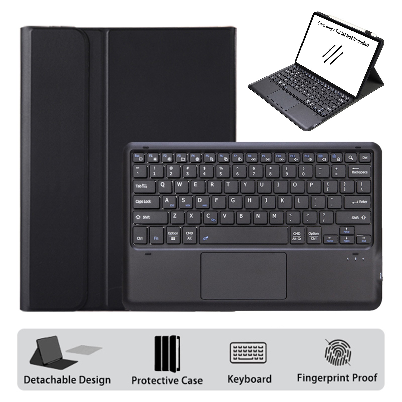 For Lenovo Idea Tab Plus 12.1'' TB361ZU/TB361FU 2025 Case Wireless Keyboard