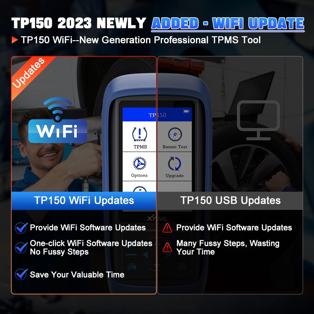 2026 New XTOOL TP150 TPMS Relearn Tool TPMS Sensors Activate/Reset/Programming