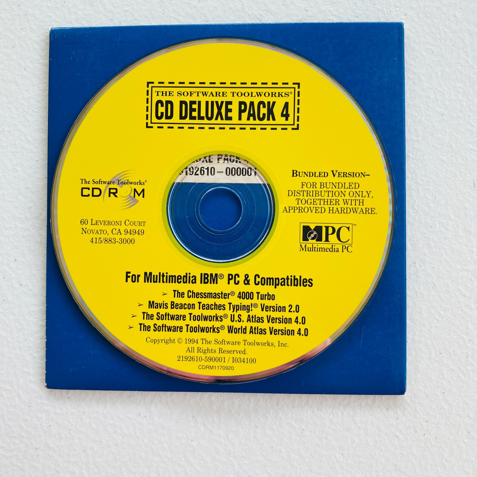 The Software ToolWorks CD Deluxe Pack 4 CD-ROM (Disc-Only) Pre-Owned Good